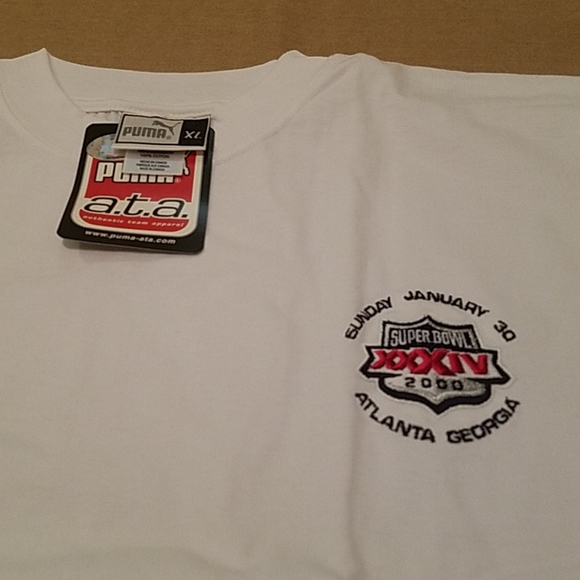 Vintage NWT Puma Super Bowl XXXIV (Rams won)  tee - Picture 4 of 5